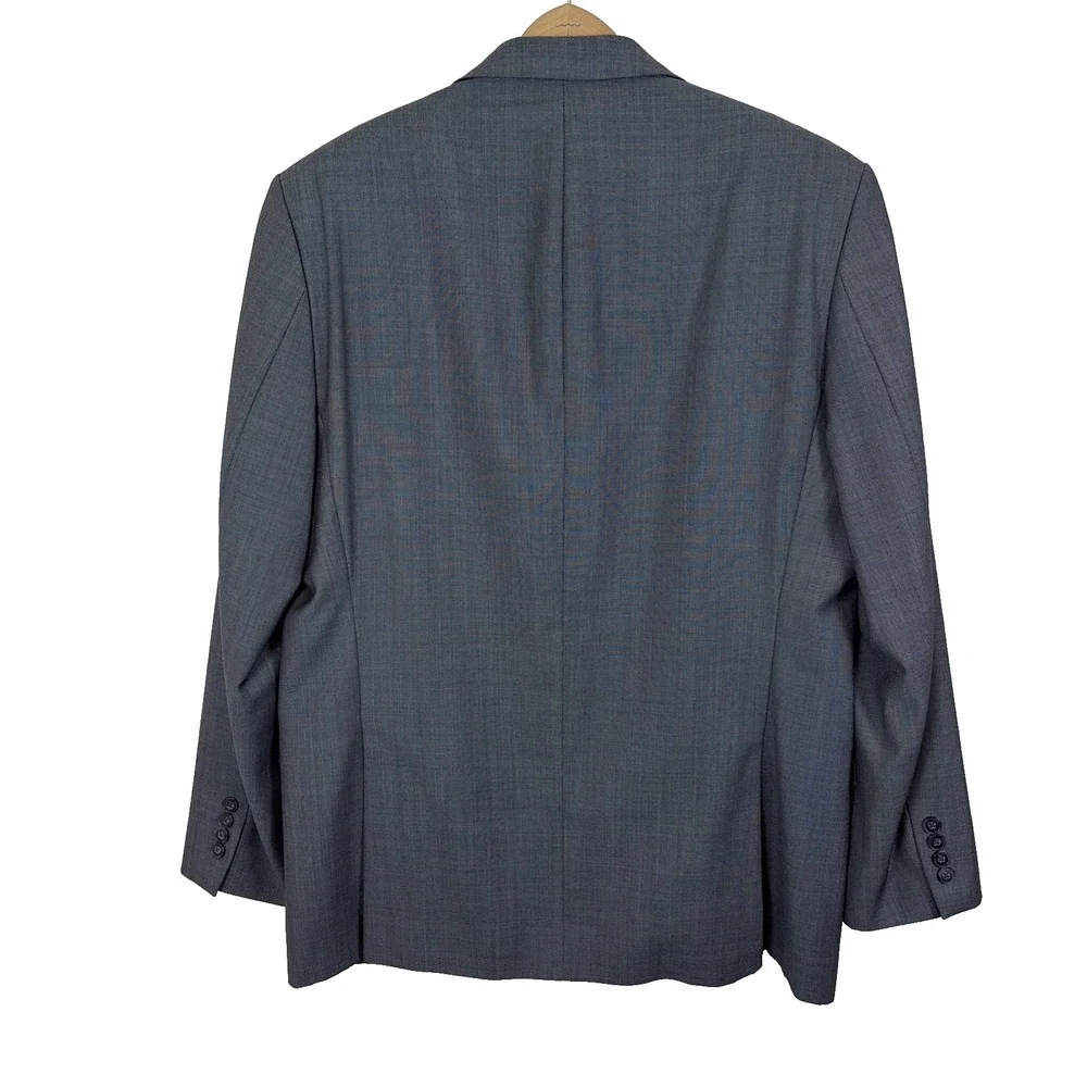 Calvin Klein Men's Blazer Sport Coat‎ Size 44R Gray 100% Wool Slim Fit 2 Button